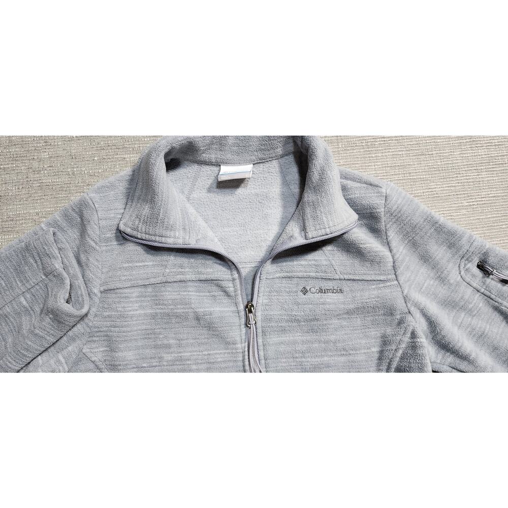 Columbia Womens Full Zip Fleece Jacket Gray Size Small - Picture 6 of 16